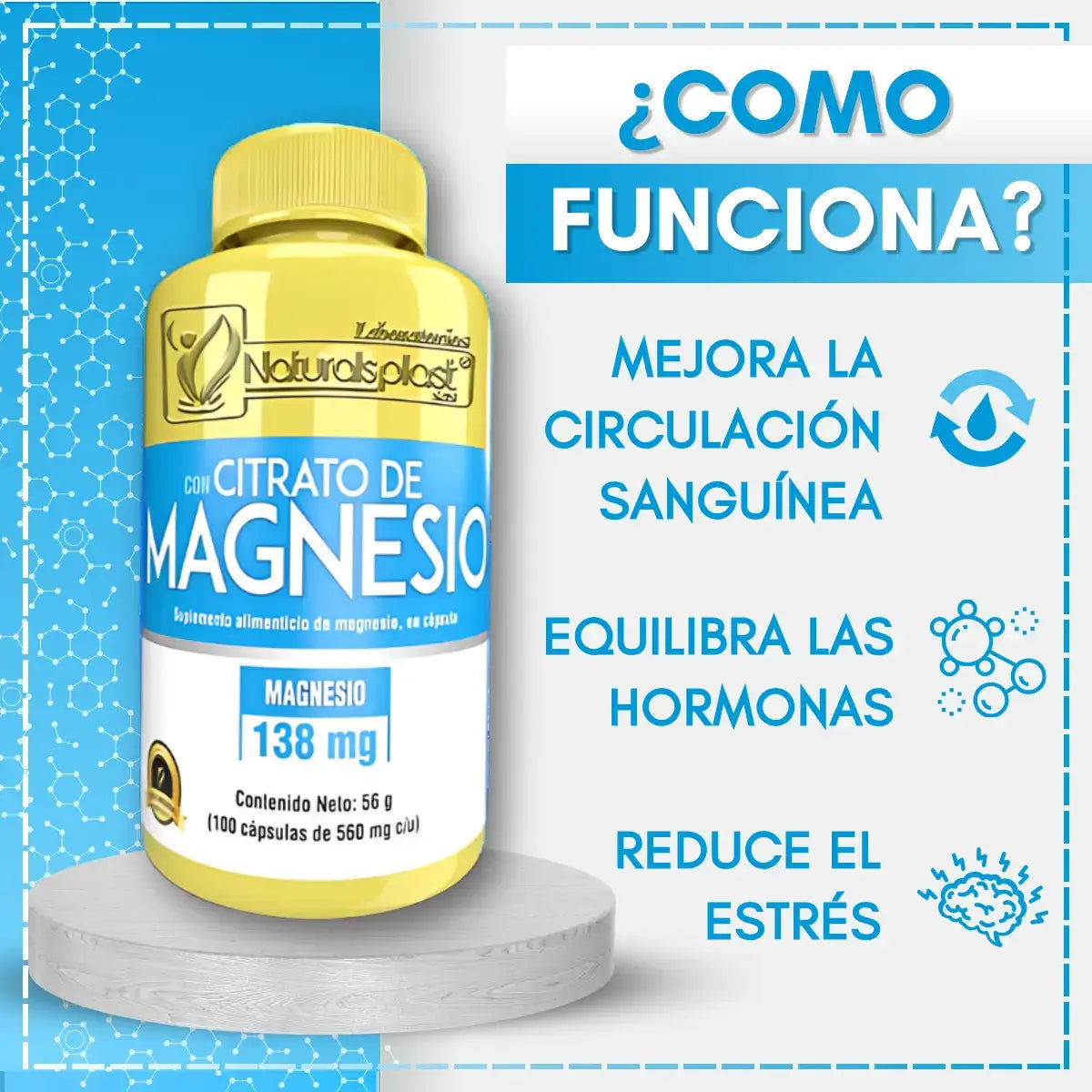 Citrato de Magnesio x 100 Cápsulas