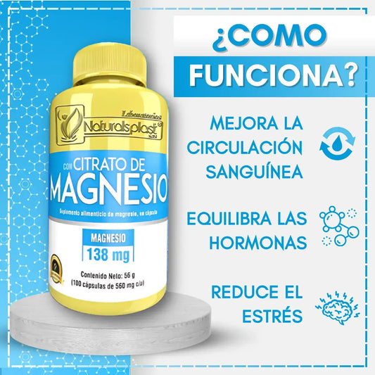 Citrato de Magnesio x 100 Cápsulas