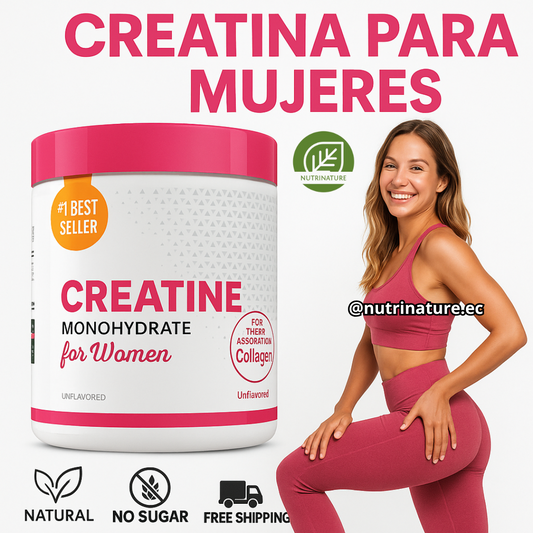 Creatina para Mujeres - Glúteos, Energía & Piel