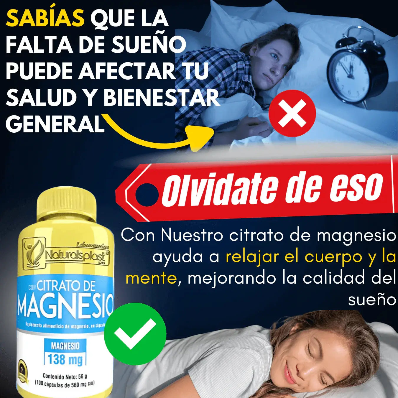 Citrato de Magnesio x 100 Cápsulas