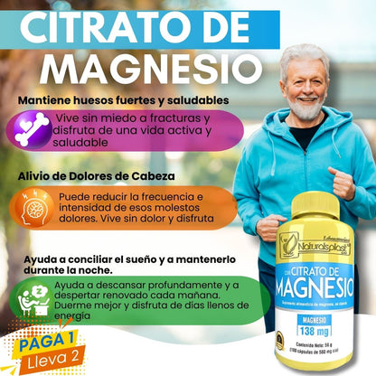 Citrato de Magnesio x 100 Cápsulas